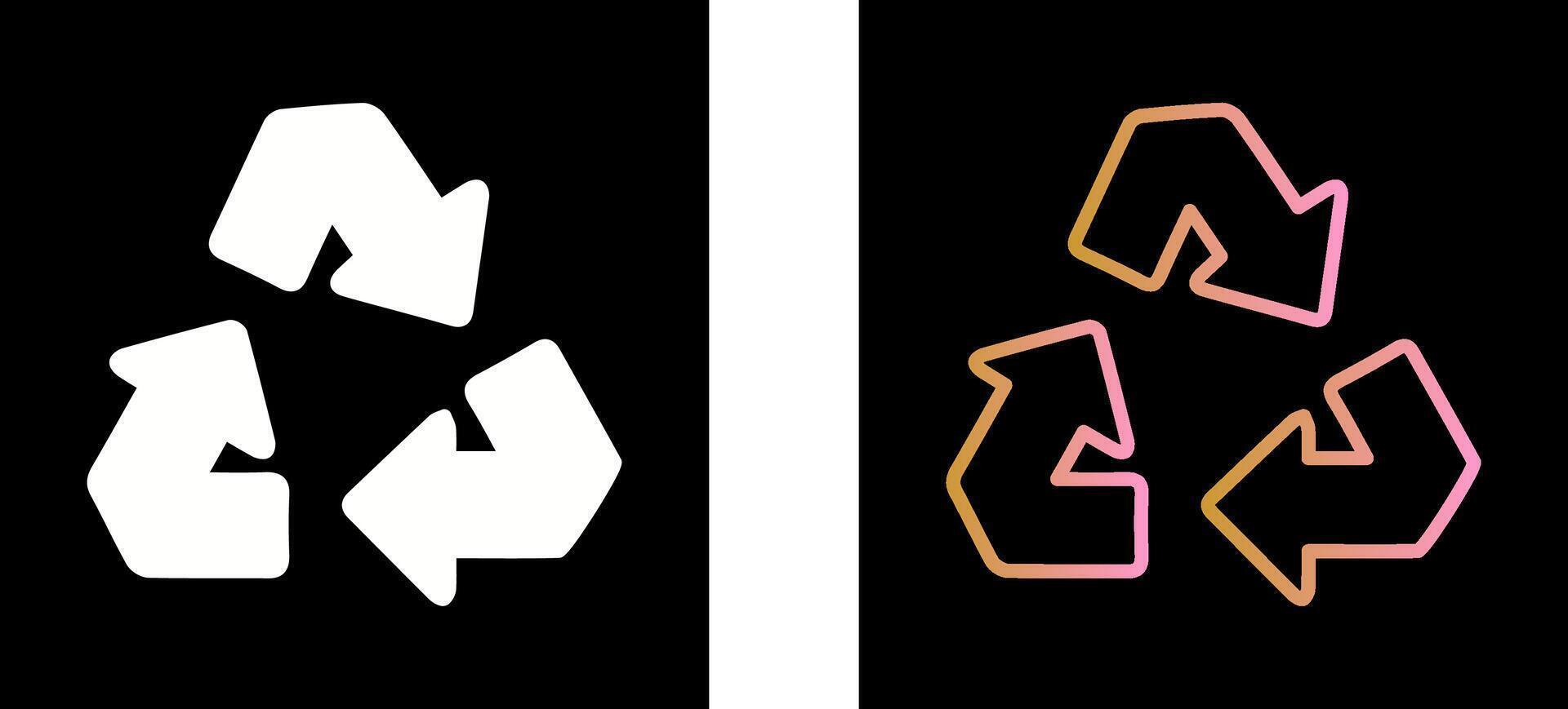 recycle pijl icoon ontwerp vector