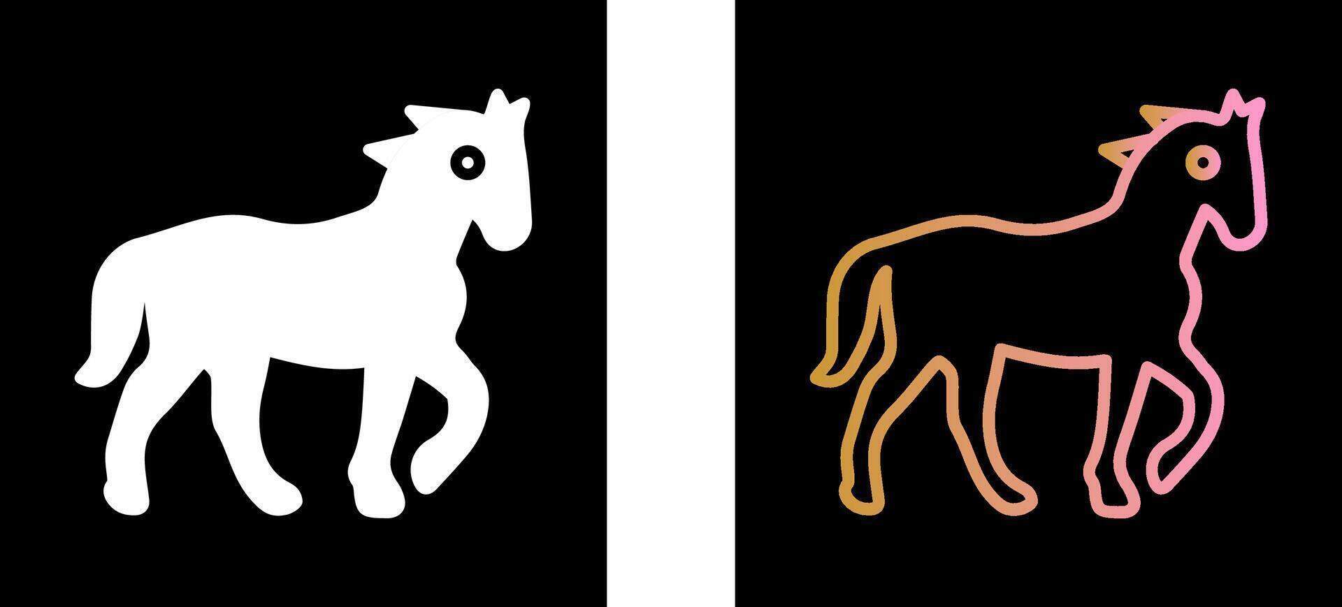 paard pictogram ontwerp vector