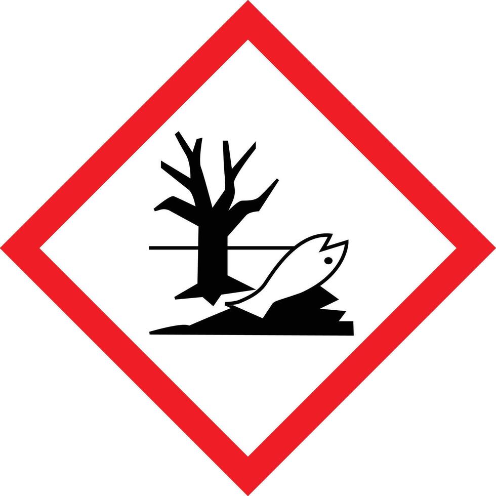 ghs 09 milieu risico pictogram vector