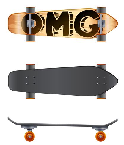 Een skateboard vector