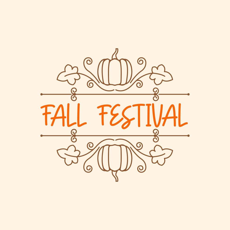 herfst festival element vector ontwerp illustratie