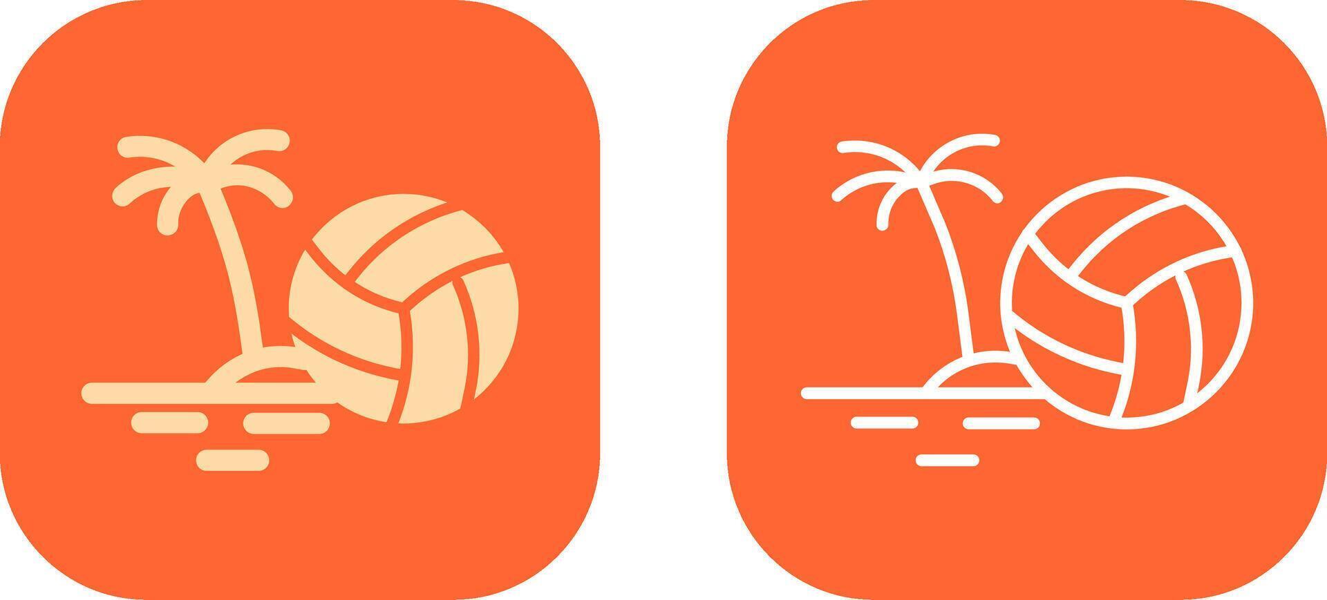 strand volleybal icoon ontwerp vector