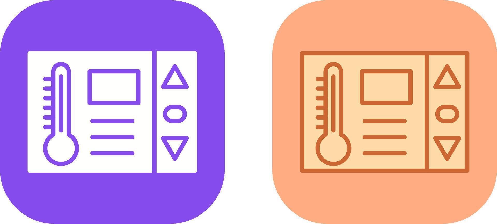 thermostaat icoon ontwerp vector