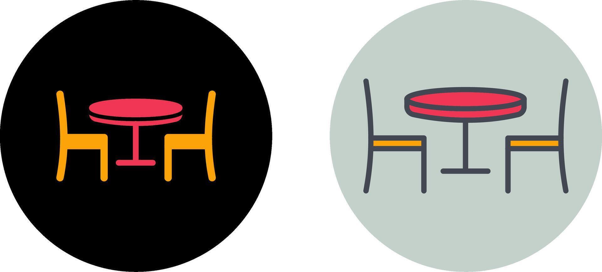 dining tafel icoon ontwerp vector