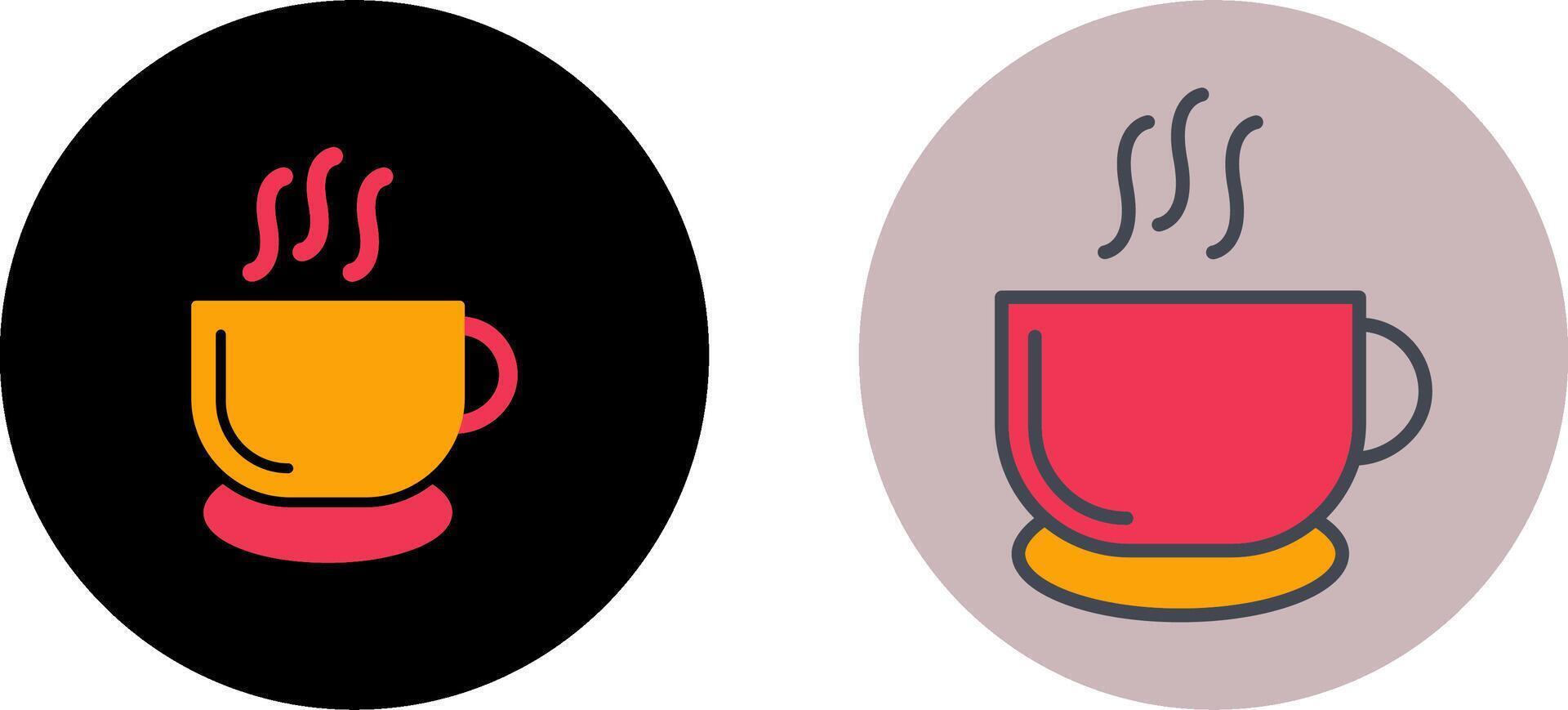 heet koffie icoon ontwerp vector