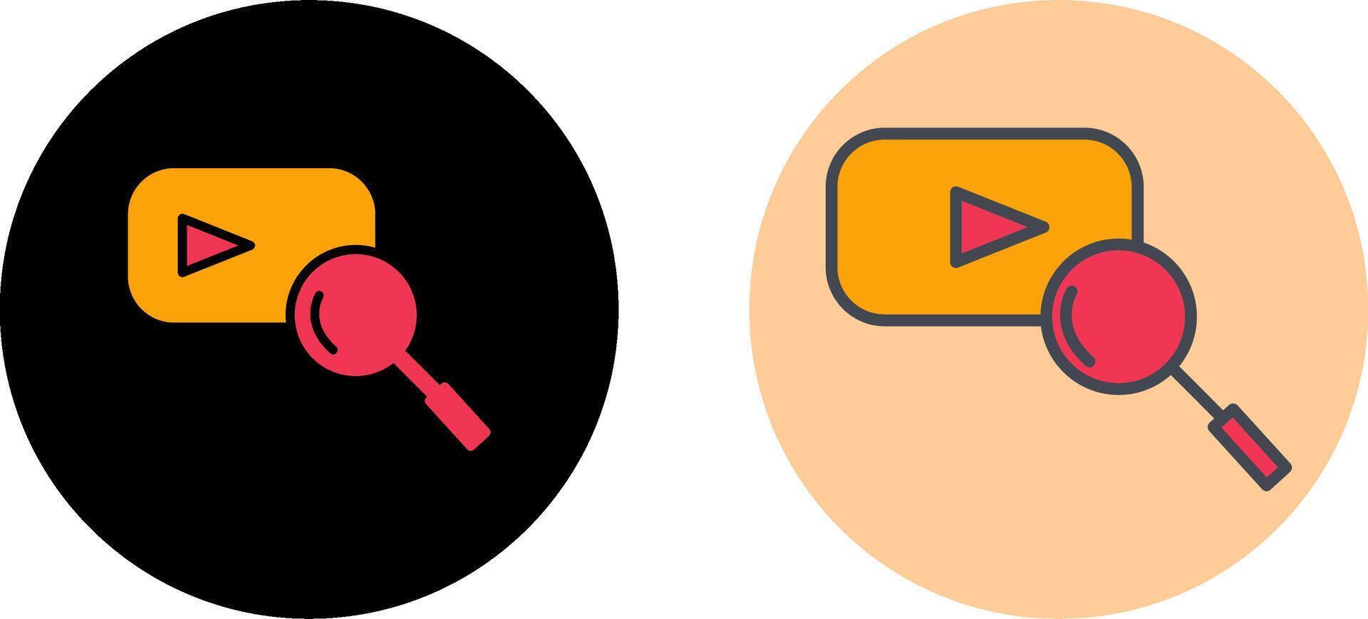 youtube zoeken icoon ontwerp vector