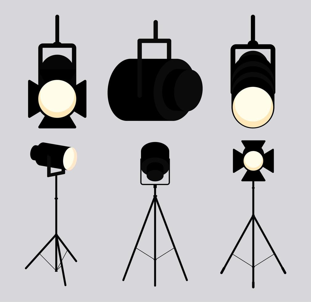 zes spotlight reflector items vector