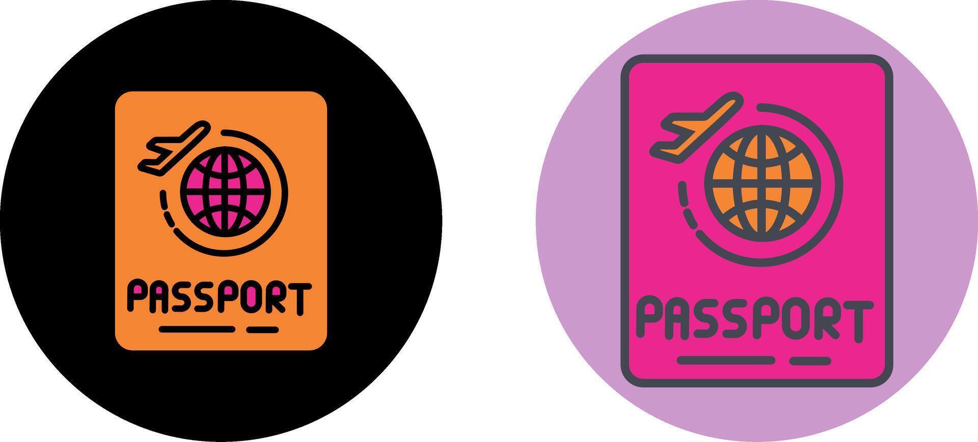 paspoort pictogram ontwerp vector