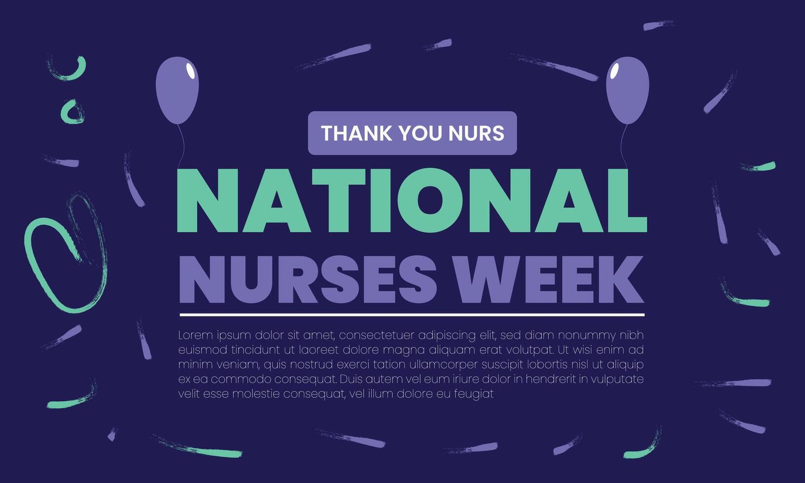 eerbiedigen onze heroes vieren nationaal verpleegsters week vector