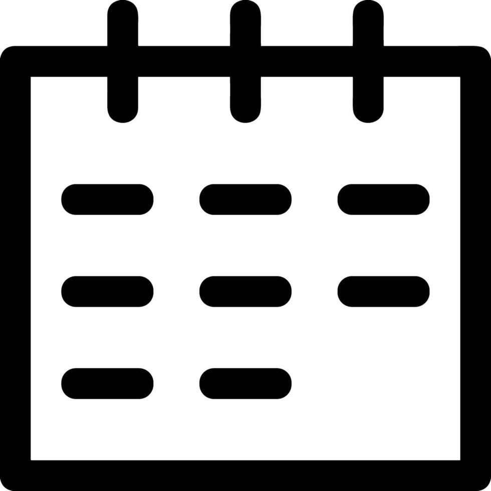 kalender icoon symbool beeld voor schema of afspraak vector