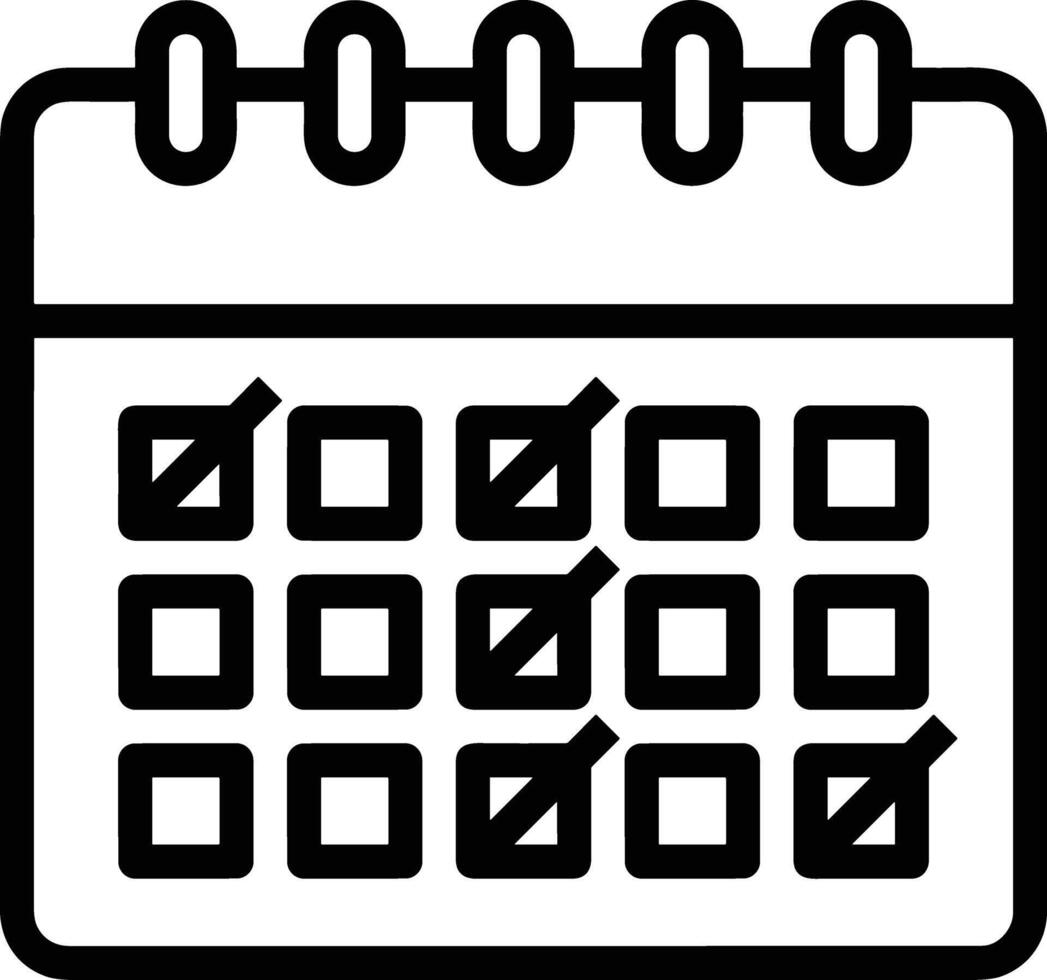 kalender icoon symbool beeld voor schema of afspraak vector