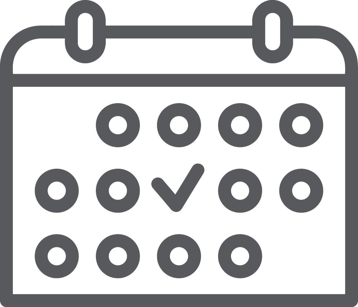 kalender icoon symbool beeld voor schema of afspraak vector