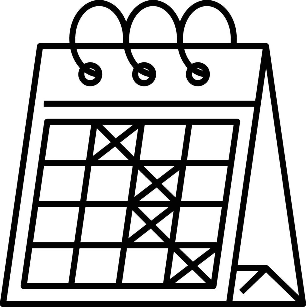 kalender icoon symbool beeld voor schema of afspraak vector