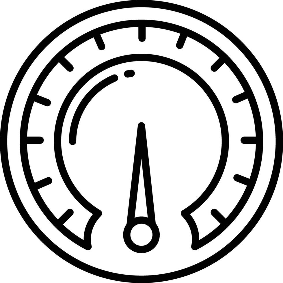 snelheidsmeter schets illustratie vector