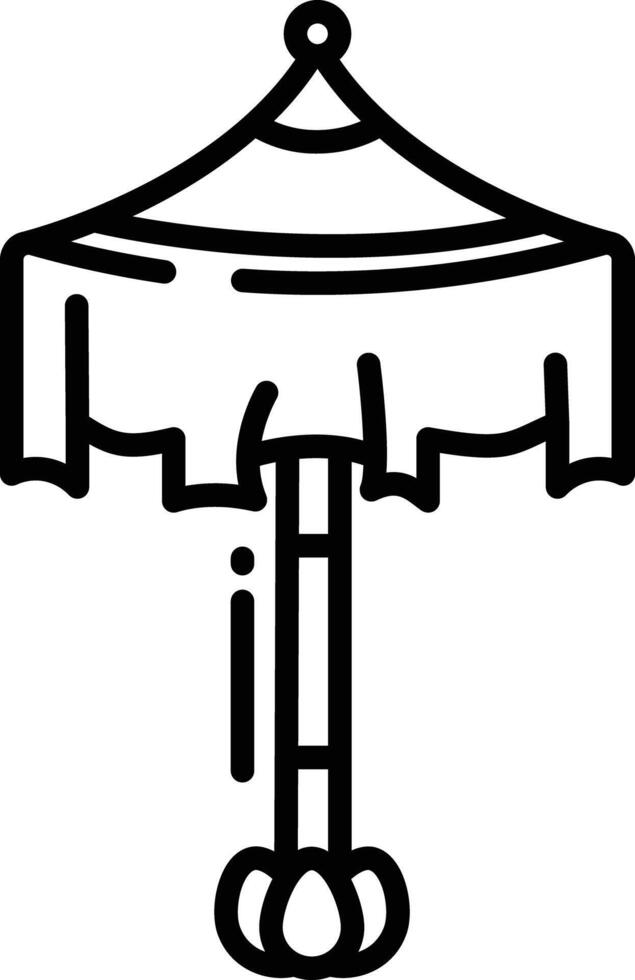 parasol schets illustratie vector