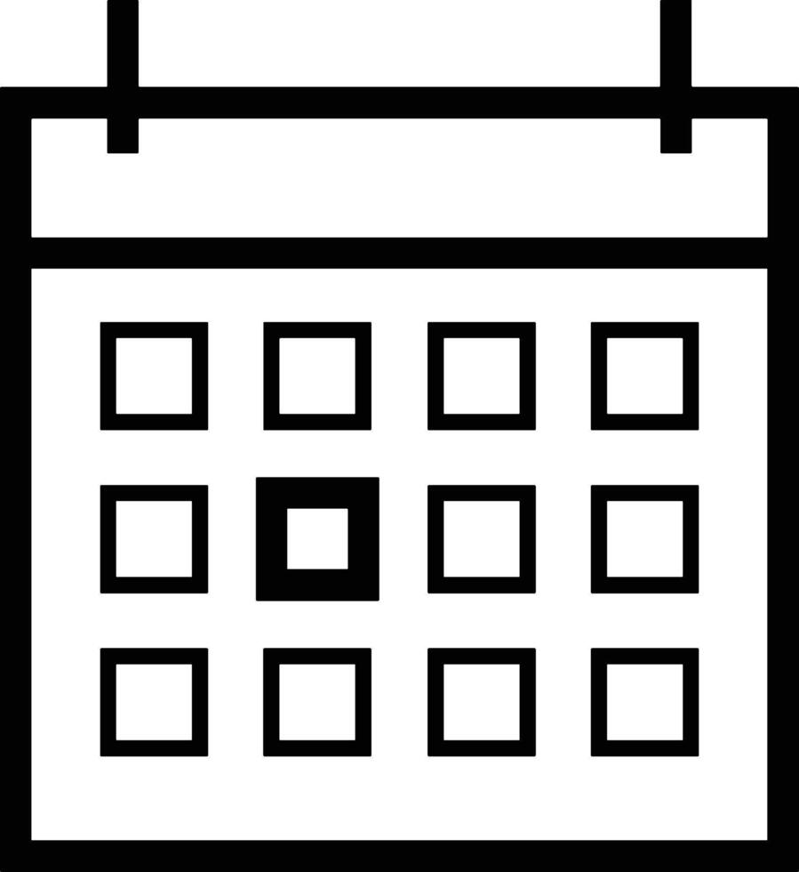 kalender icoon symbool beeld voor schema of afspraak vector