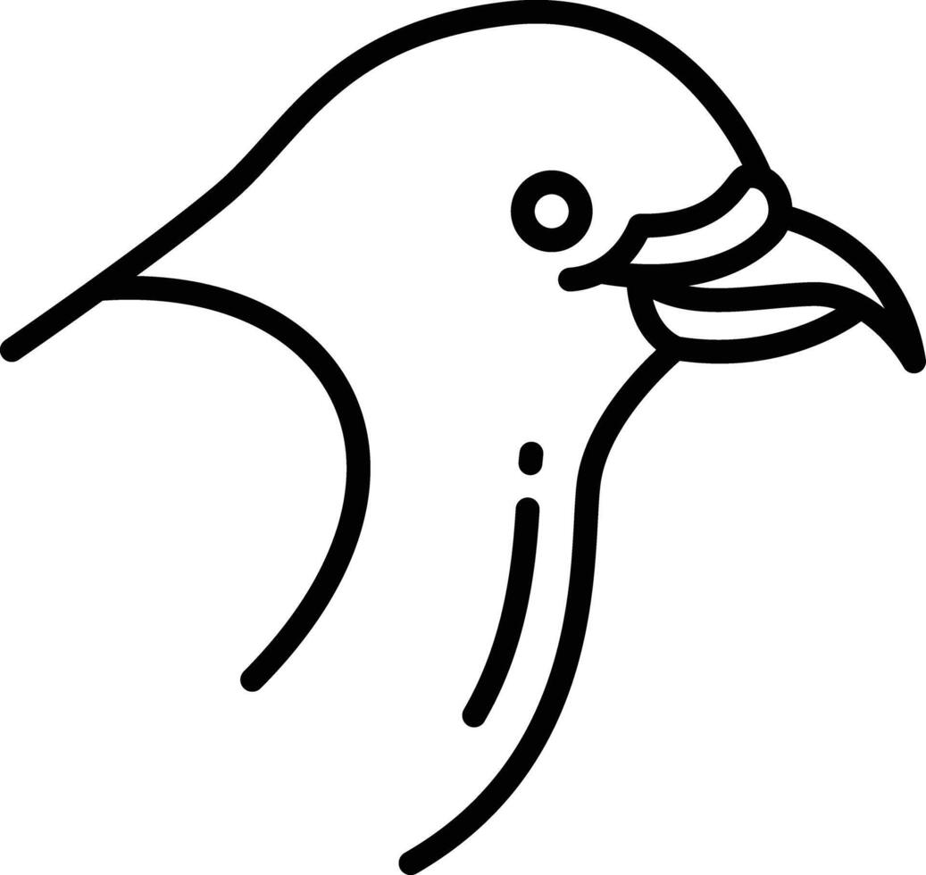 kruisbevel vogel schets illustratie vector