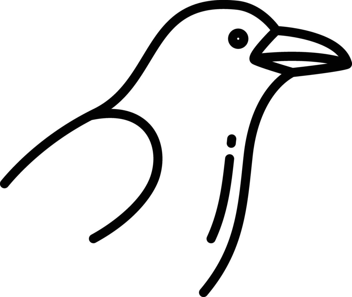 raaf vogel schets illustratie vector