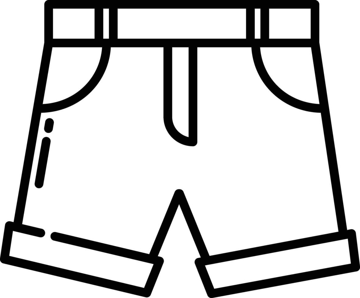 shorts schets illustratie vector