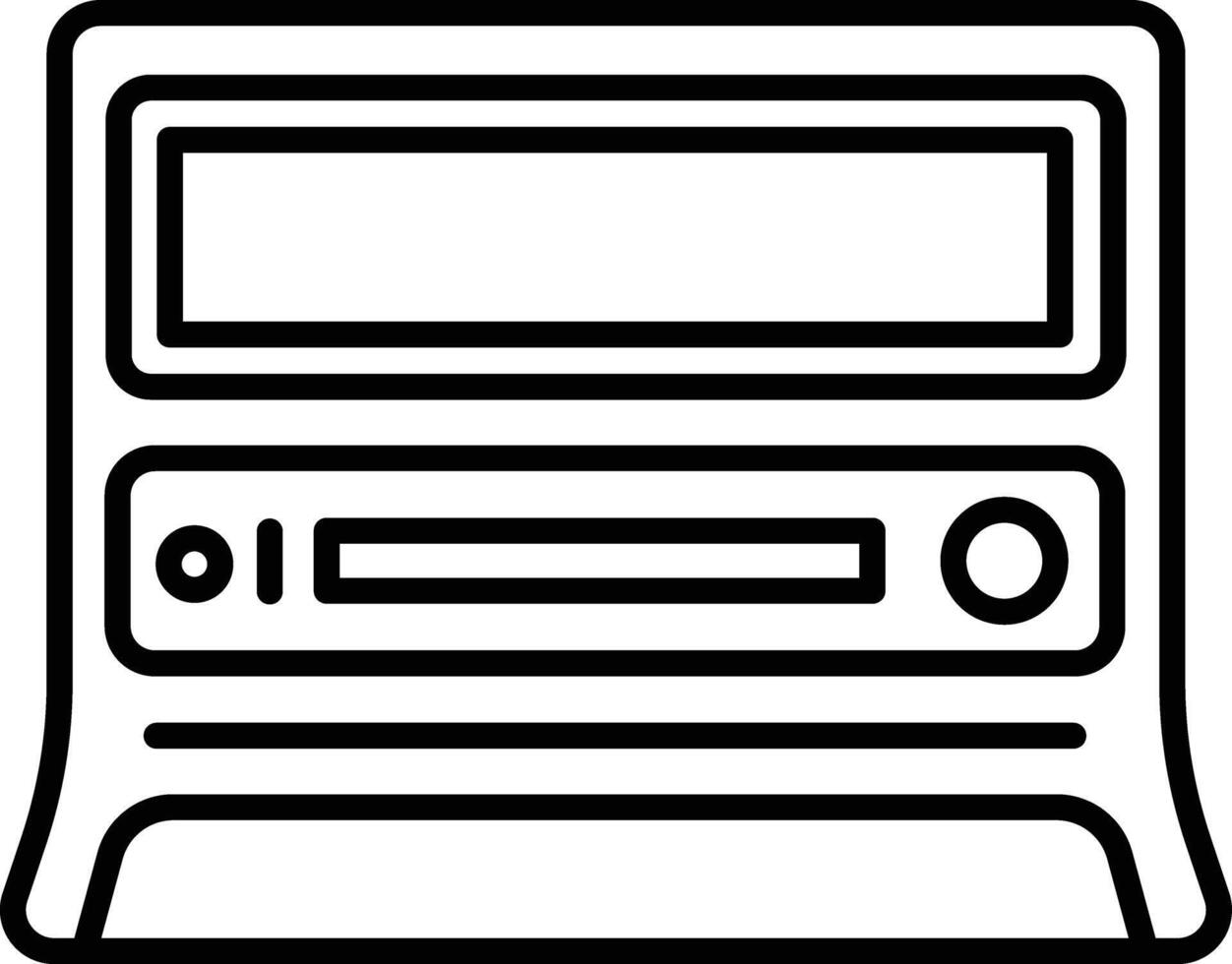 auto stereo schets illustratie vector