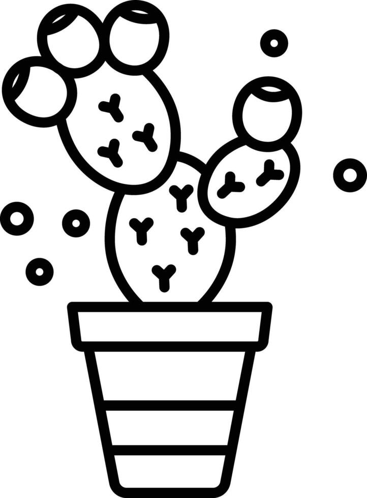 cactus fabriek schets illustratie vector