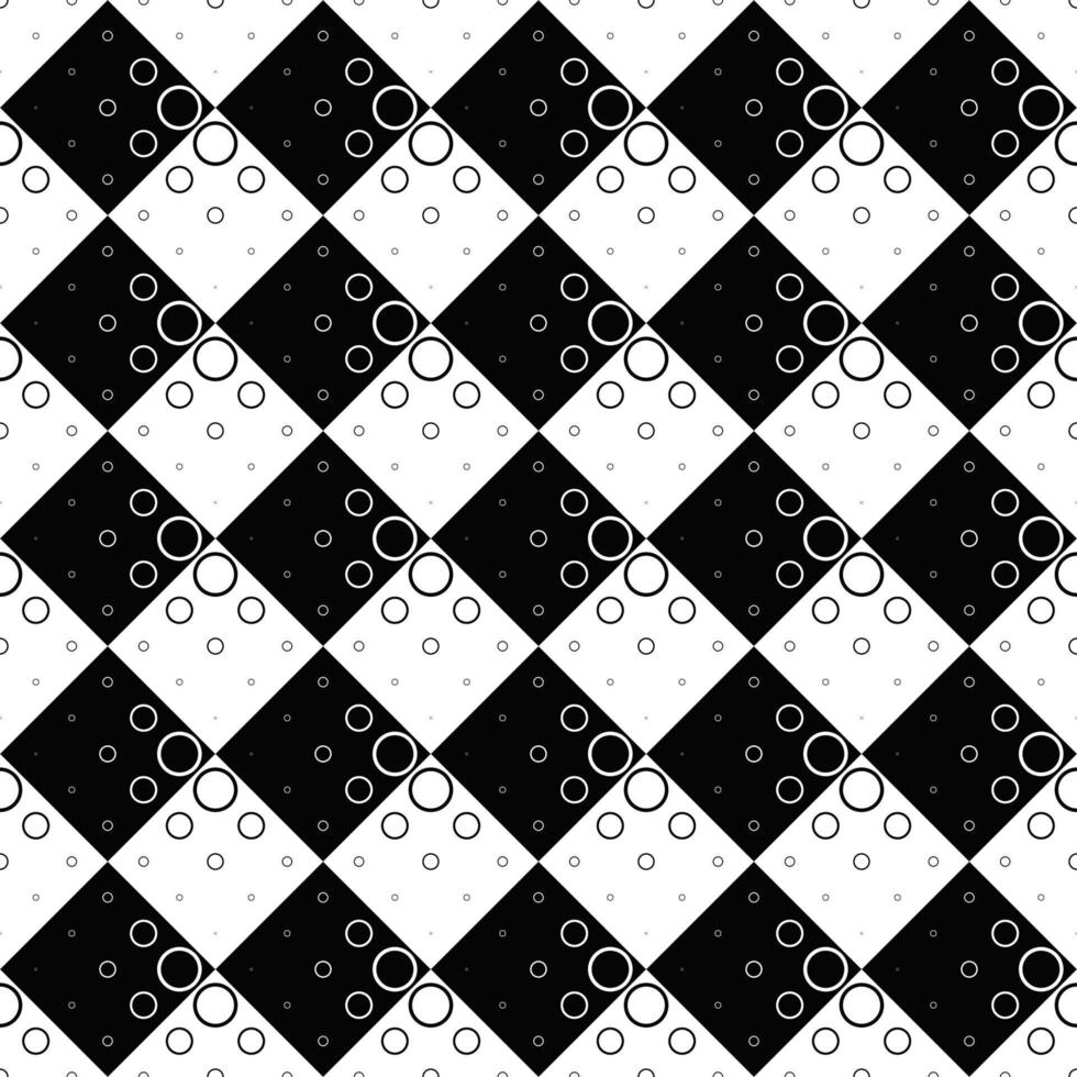 naadloos cirkel patroon achtergrond - monochroom grafisch ontwerp vector