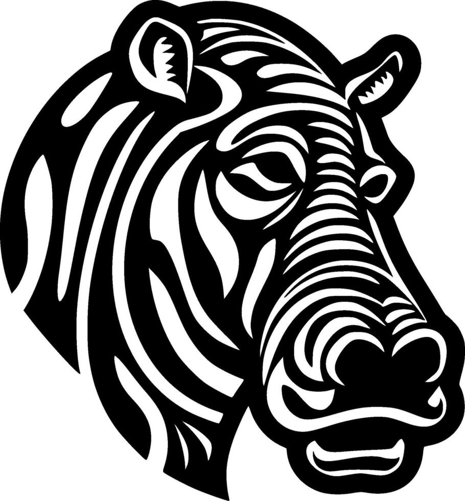 nijlpaard - hoog kwaliteit logo - illustratie ideaal voor t-shirt grafisch vector