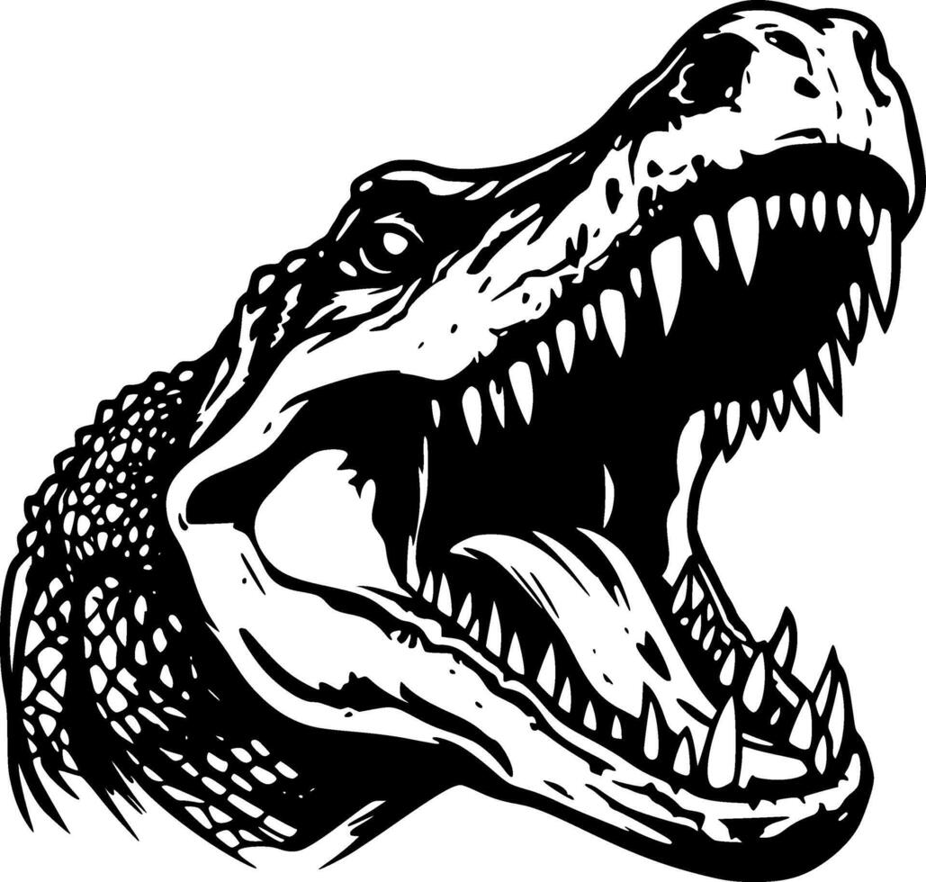 alligator - hoog kwaliteit logo - illustratie ideaal voor t-shirt grafisch vector