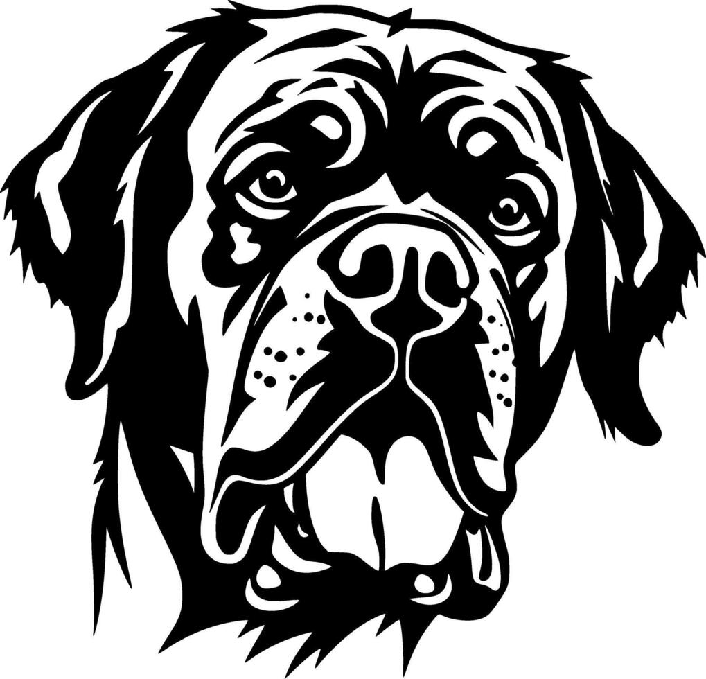 rottweiler - hoog kwaliteit logo - illustratie ideaal voor t-shirt grafisch vector