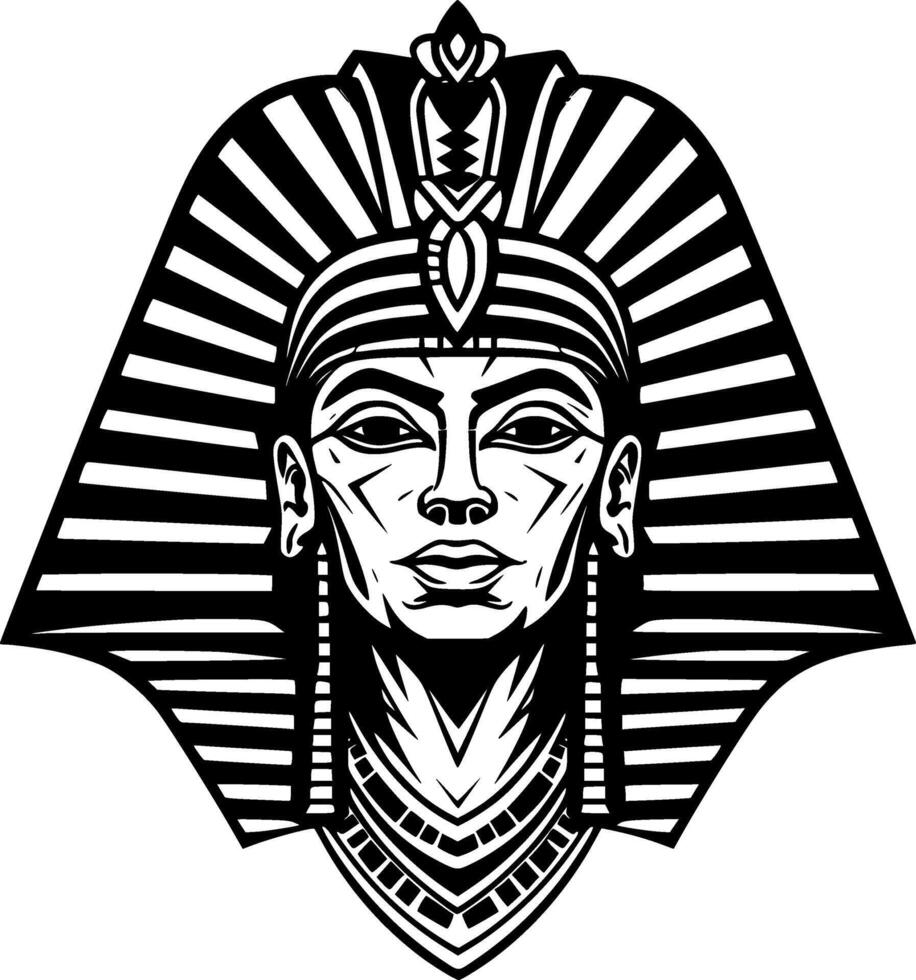 Farao - minimalistische en vlak logo - illustratie vector