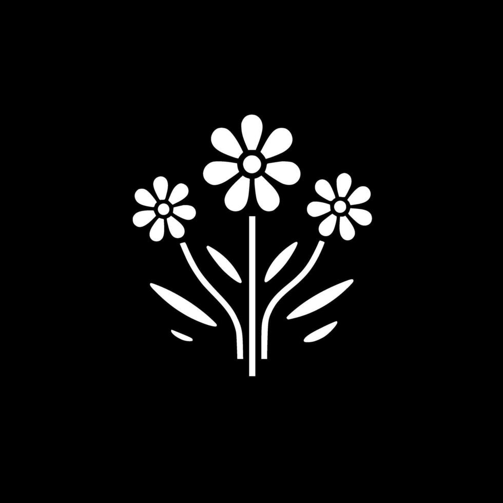 bloemen - minimalistische en vlak logo - illustratie vector