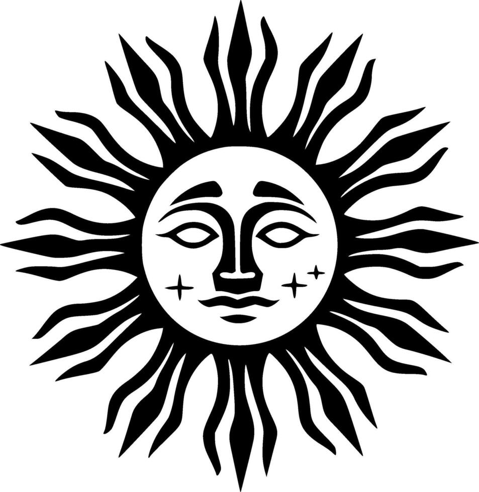 zon - minimalistische en vlak logo - illustratie vector