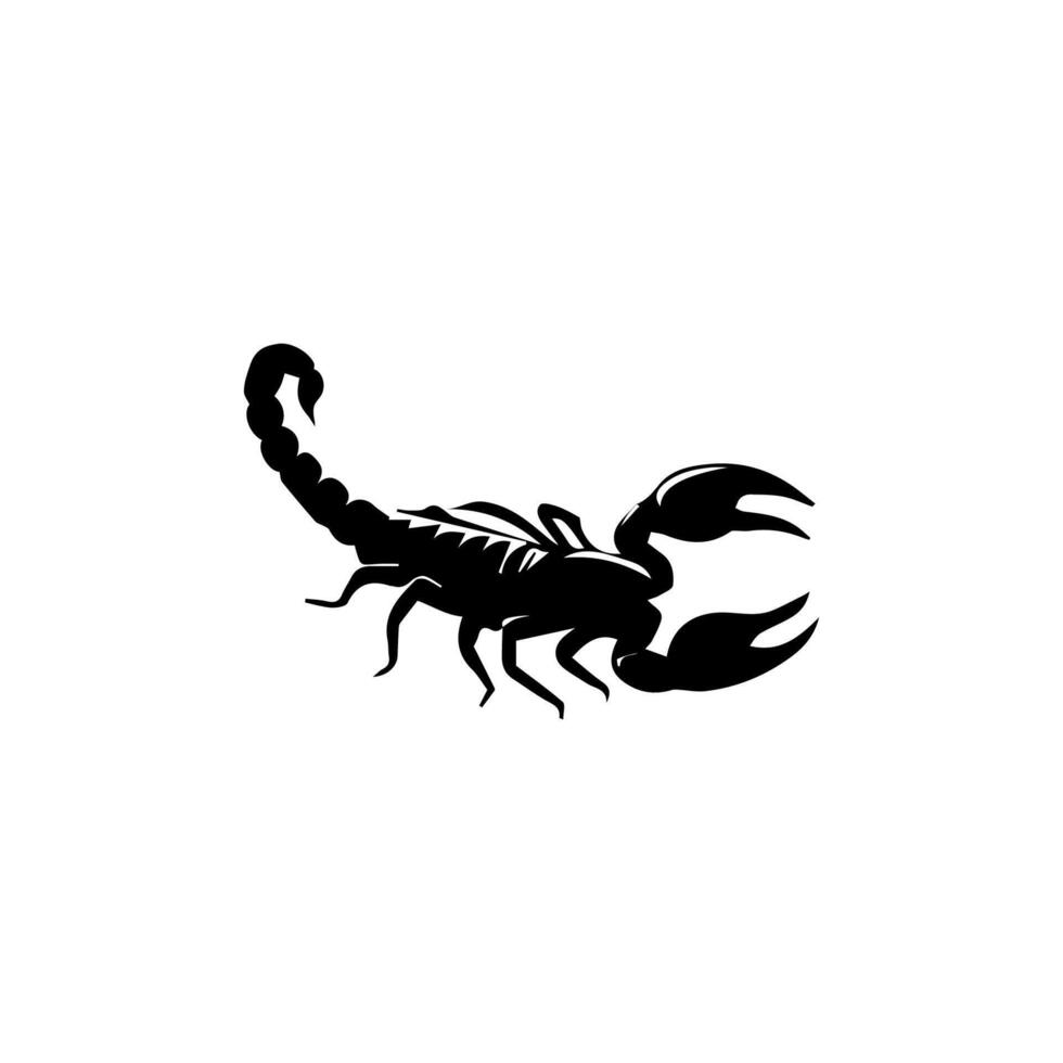 schorpioen of Schorpioen dier aanvallen geïsoleerd Aan een wit achtergrond. scorpius dierenriem symbool tatoeëren. zwart en wit hand- getrokken vector