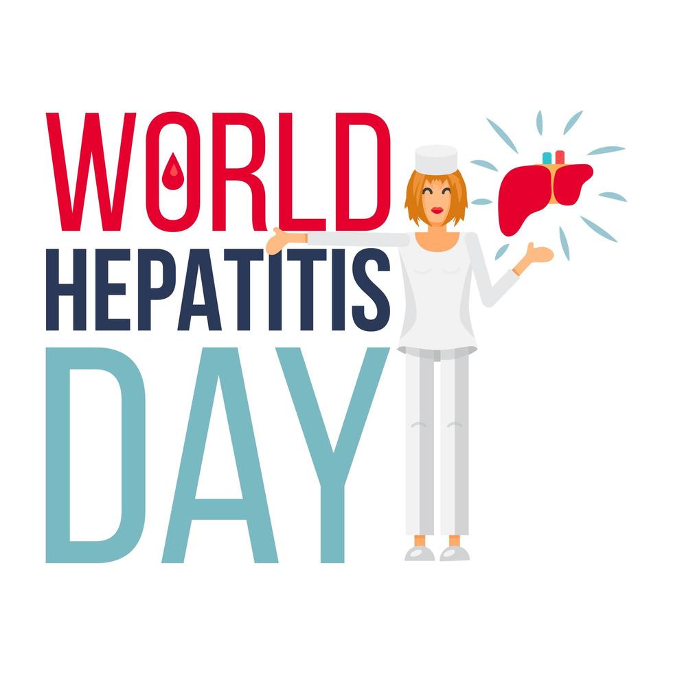 wereld hepatitis dag banner vector