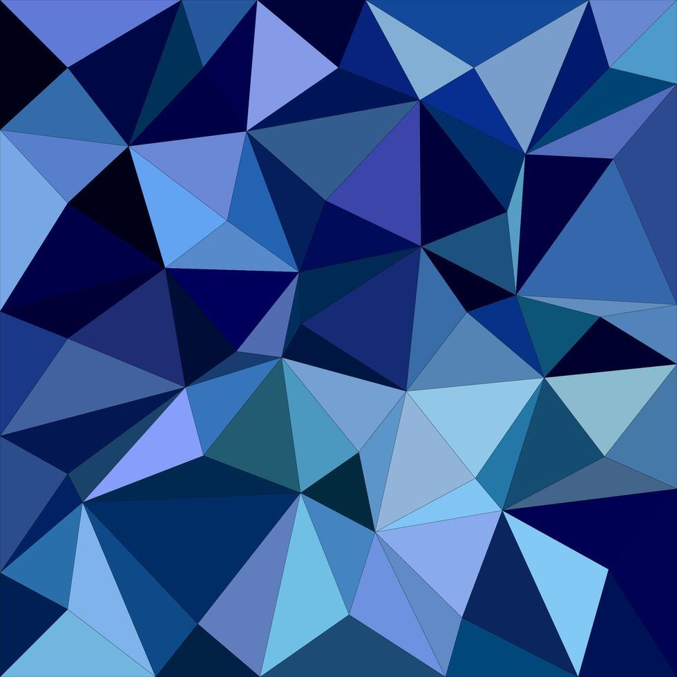 blauw onregelmatig driehoek mozaïek- achtergrond ontwerp vector