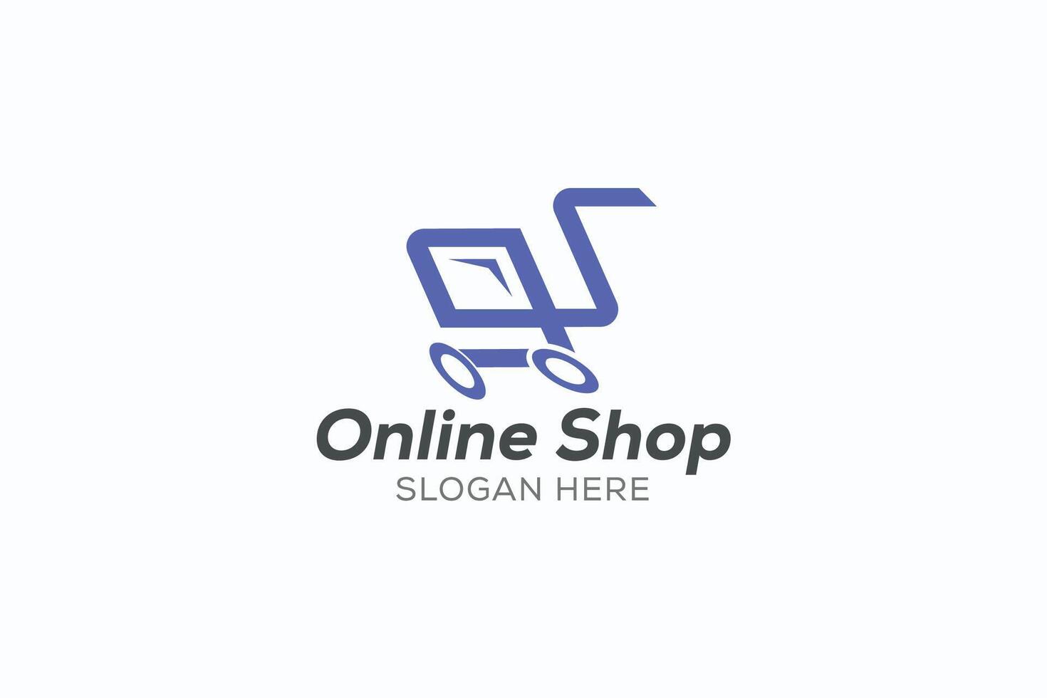 boodschappen doen kar logo creatief sjabloon, winkel logo logo ontwerp vector