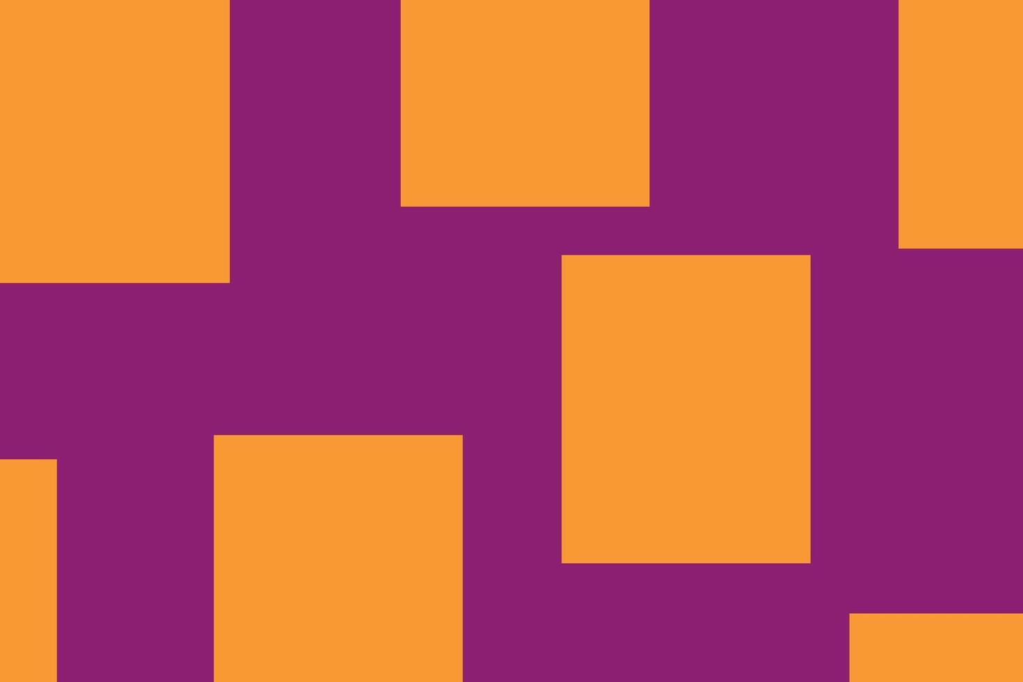 abstract Purper achtergrond met oranje pleinen vector