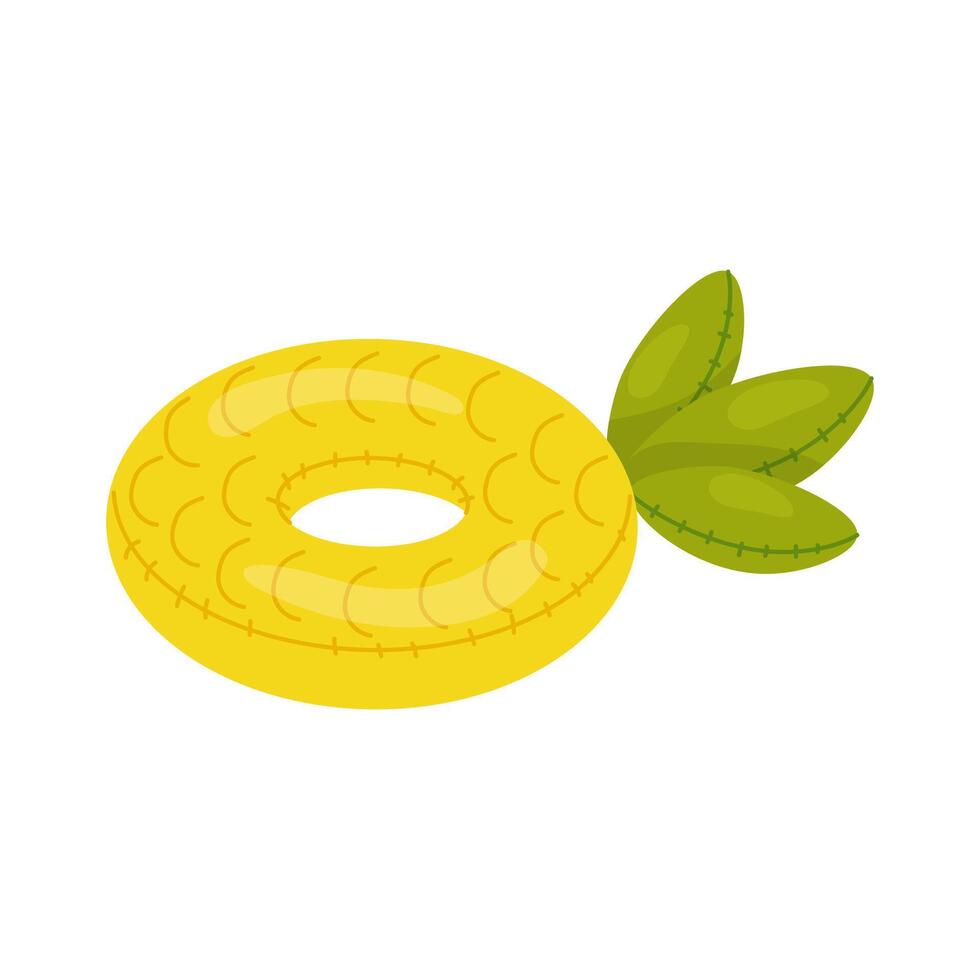 zwemmen ringen, zwembad spellen rubber speelgoed, kleurrijk reddingsboeien. zwemmen cirkels, schattig zwembad in de vorm van een ananas vector