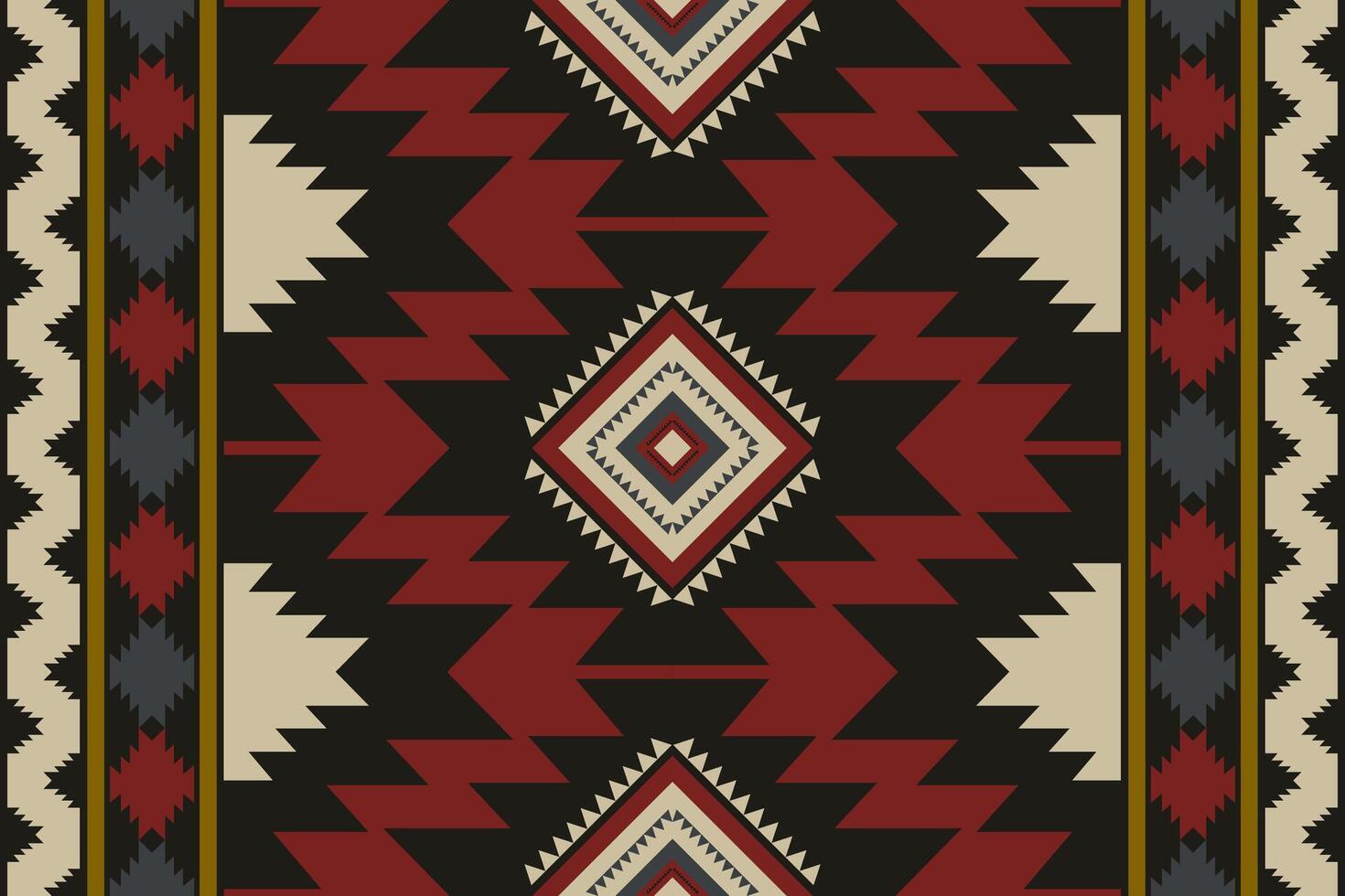 aztec zuidwesten kleurrijk patroon. inheems Amerikaans zuidwestelijk meetkundig vorm naadloos patroon rustiek Boheems stijl. zuidwesten meetkundig patroon gebruik voor textiel, huis decoratie elementen, enz vector