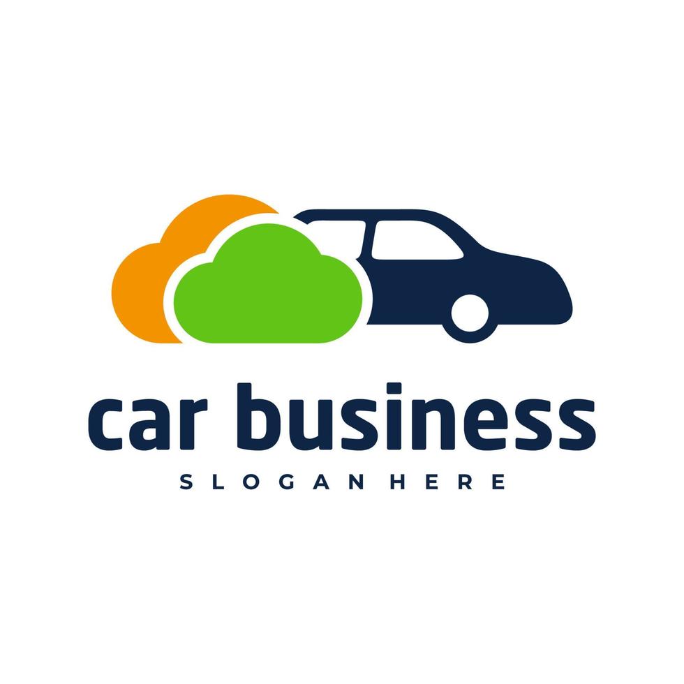 auto cloud logo vector sjabloon, creatieve auto logo ontwerpconcepten