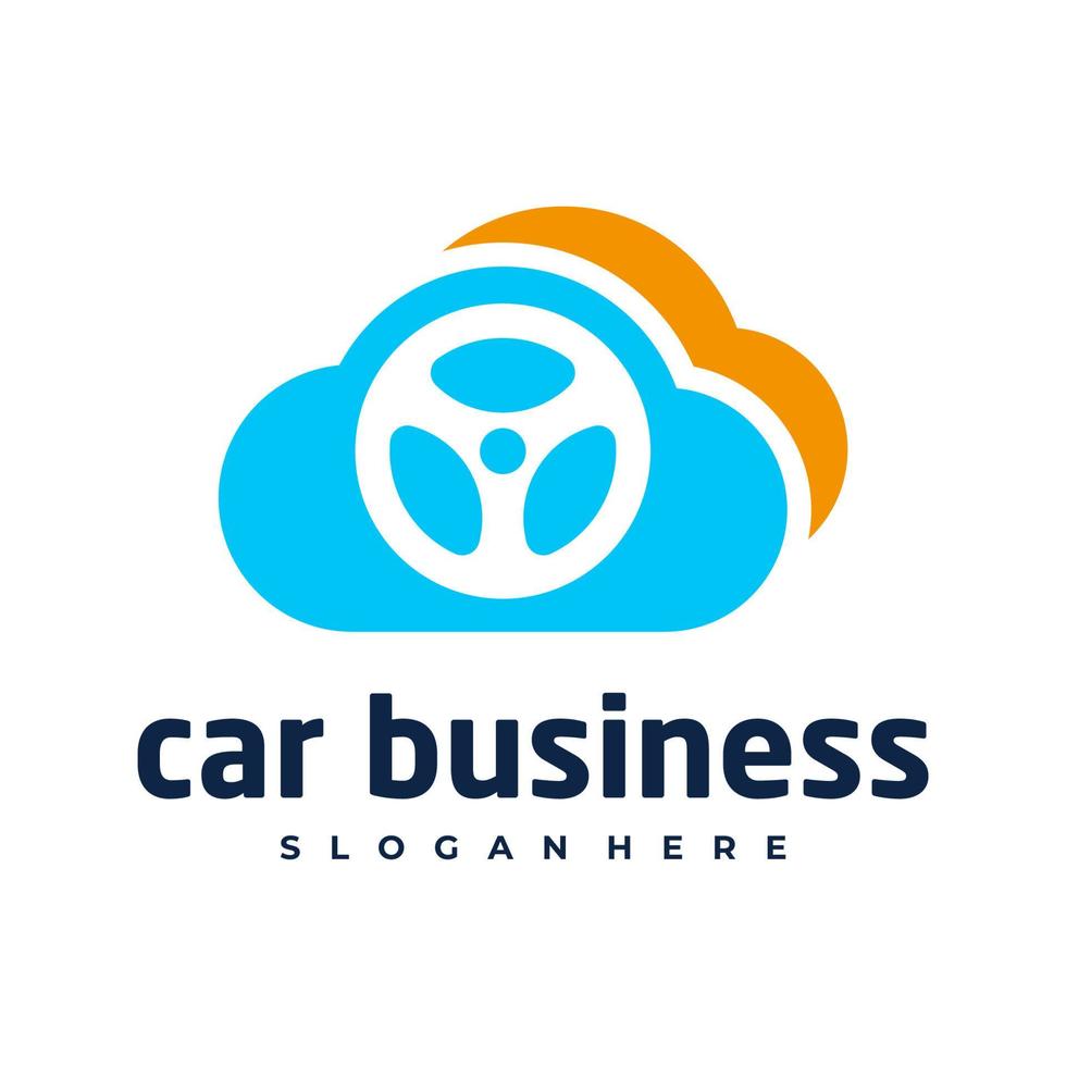 auto cloud logo vector sjabloon, creatieve auto logo ontwerpconcepten