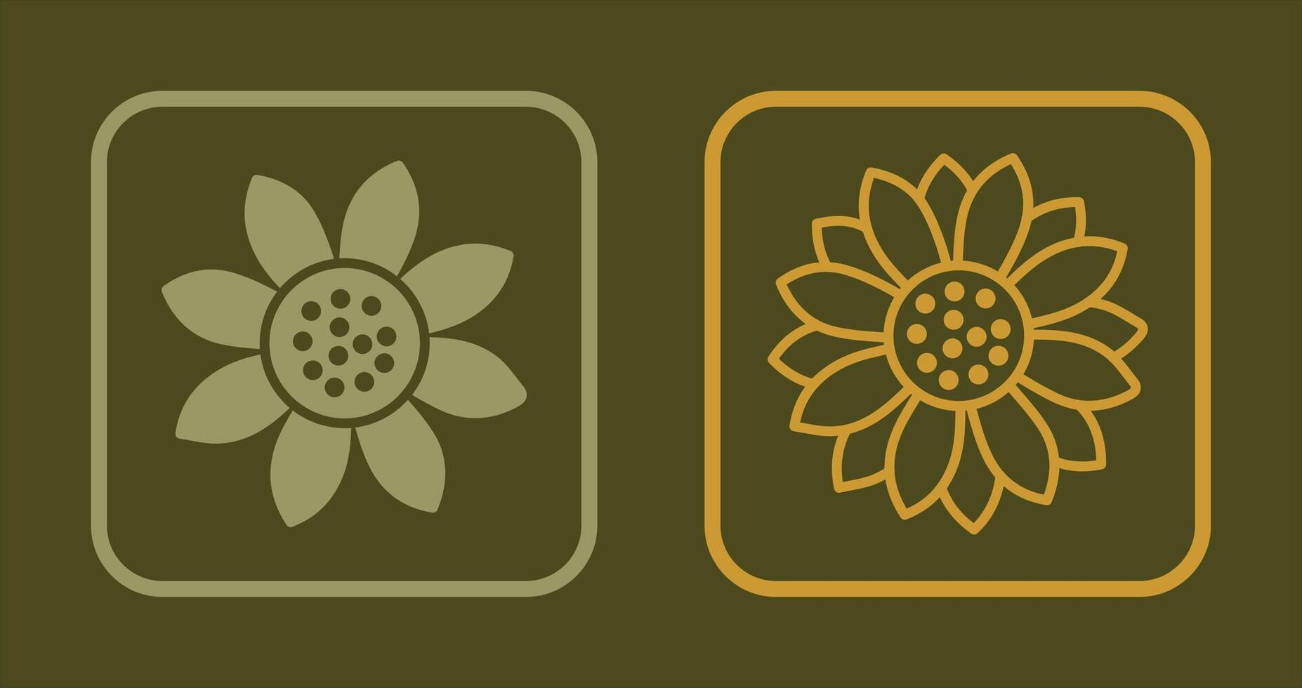 zonnebloem pictogram ontwerp vector