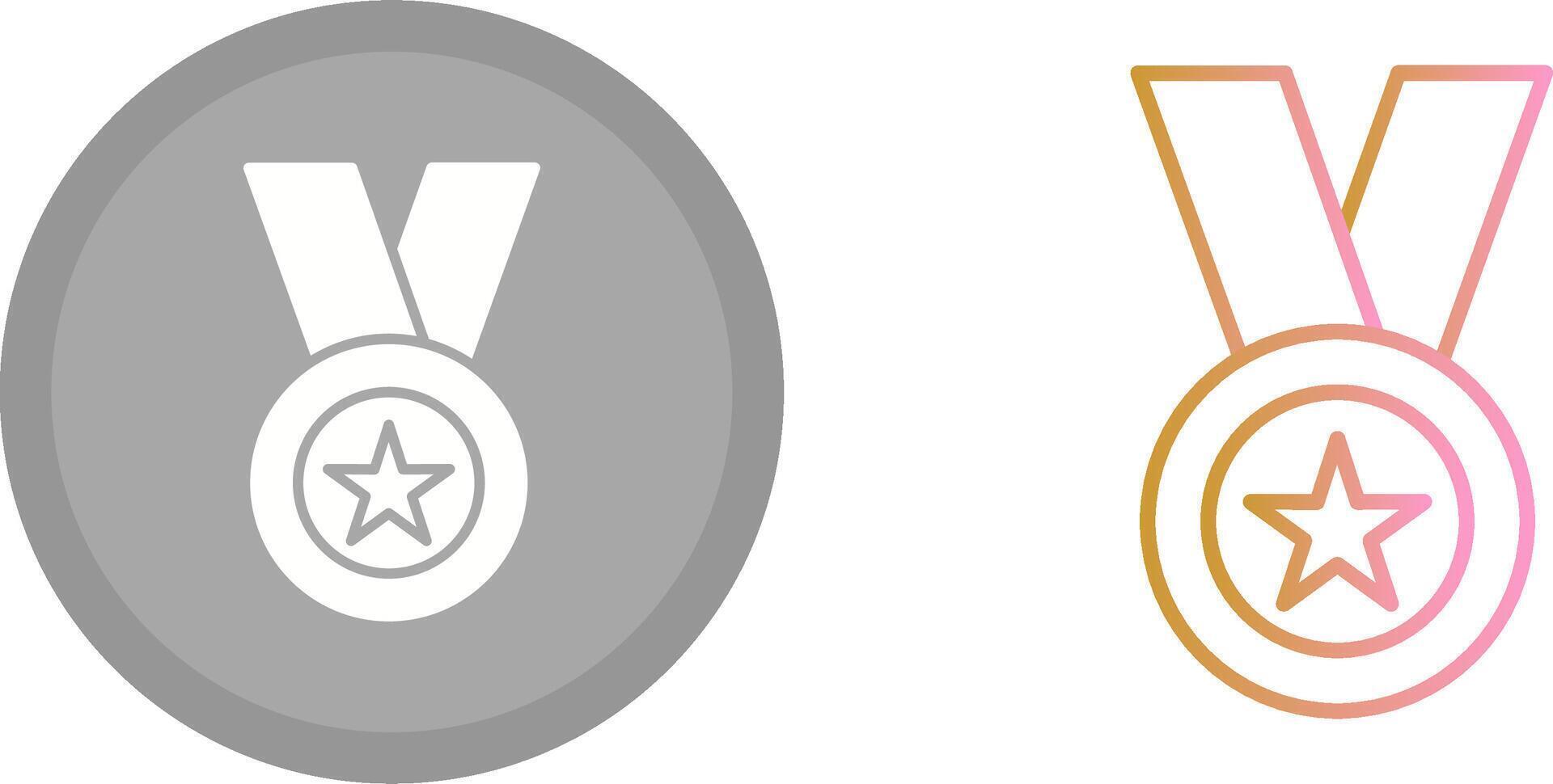 medaille pictogram ontwerp vector