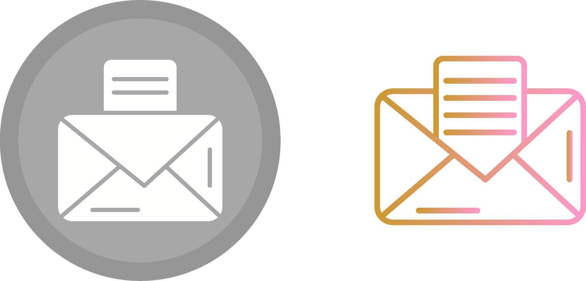 mail pictogram ontwerp vector