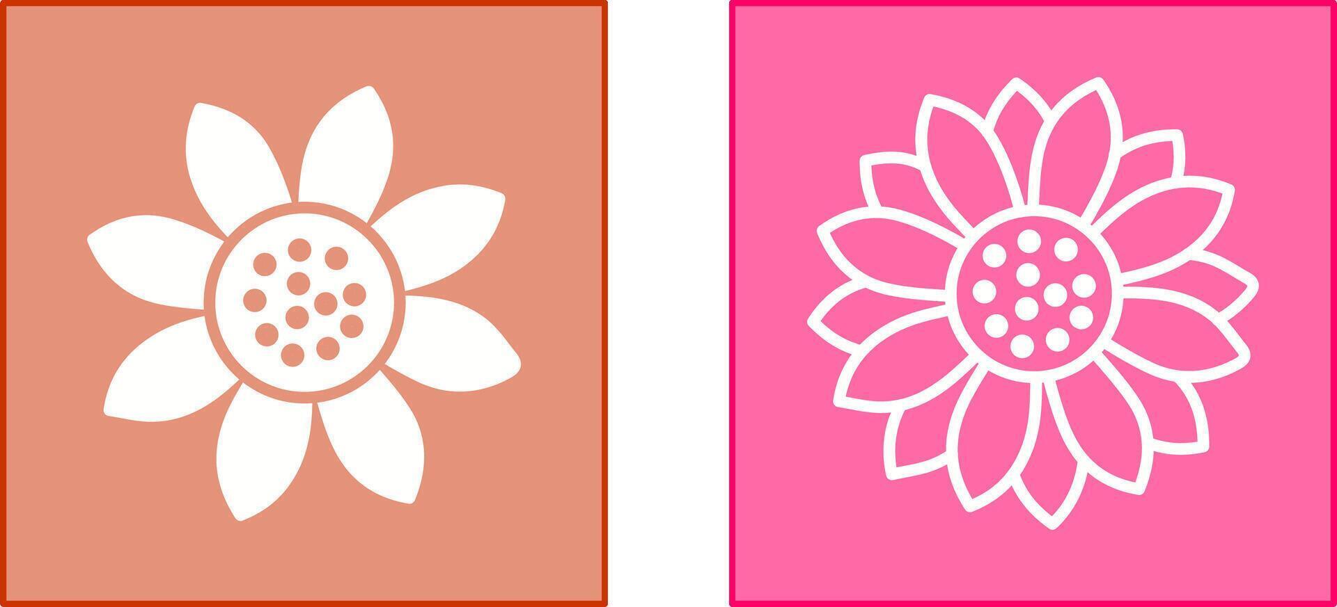 zonnebloem pictogram ontwerp vector