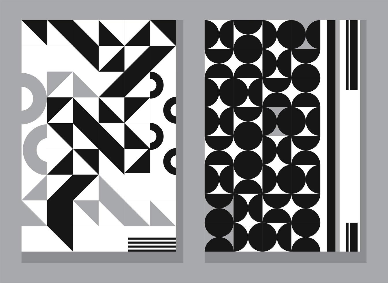 minimale geometrische monochrome posters vector