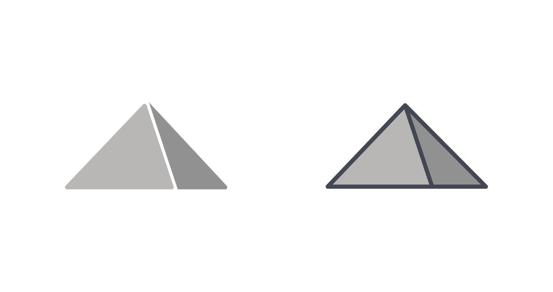 piramide icoon ontwerp vector