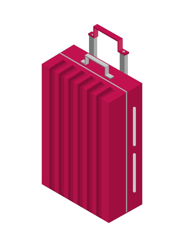 rode koffer reizen vector