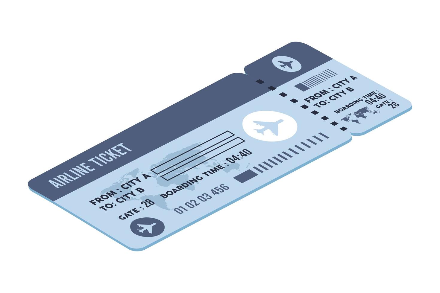 vliegticket vliegticket vector