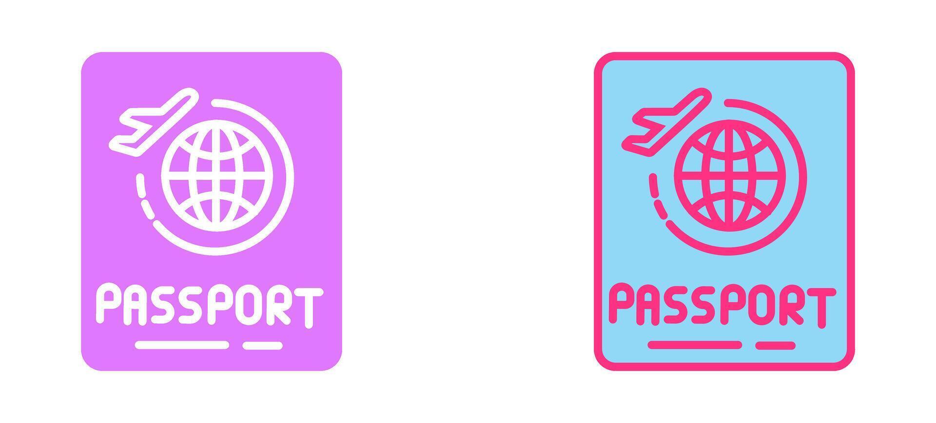 paspoort pictogram ontwerp vector